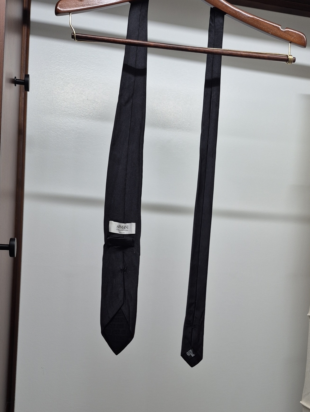Armani Collezioni Black Silk Tie
